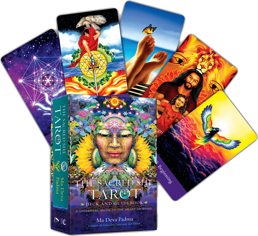 The Sacred She Tarot Guidebook & card deck by Ma Deva Padma